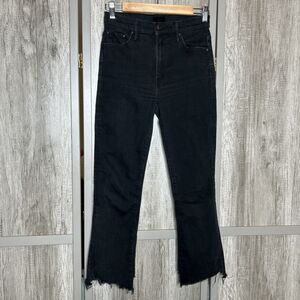 Mother Jeans Size 28 The Insider Crop Two Step Fray Not Guilty Black
